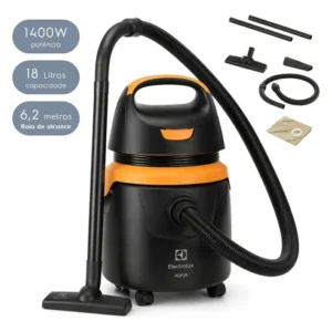 Aspirador de Pó e Água Electrolux 1400W 18 Litros 6,2 raio de ação Compacto Potente Função Sopro protetor térmico AQP20 - Imagem 4