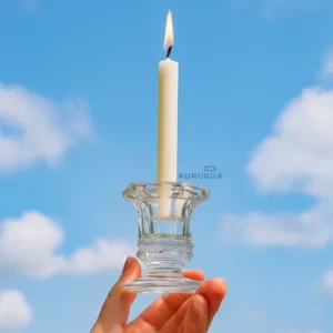 Kit 10 Castiçal Porta Vela De Vidro Decoração Alto Brilho Mesa Suporte Enfeite Marca Kururuá - Imagem 6