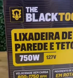 Lixadeira Teto E Parede Telescópica Profissional Com Led E Saco Coletor The Black Tools Btl750 750w - Imagem 14