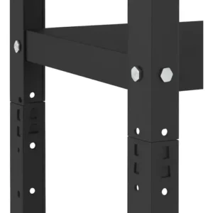 Prateleira De Aço 5 Bandejas 40x92cm Preta Coluna Triparti - Imagem 4