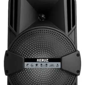 Caixa Portatil Som Amplificado Karaoke Grande Potente 1000w Cor Preto Microfone P10 Grande Saida 10W 5v Entrada - Imagem 2