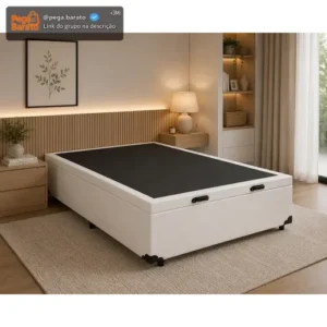 Cama Box Baú Casal 138 Bello Box - Imagem 1