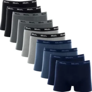 Kit Com 10 Cuecas Boxer Algodão Cotton Masculina Adulto Mash - Imagem 2