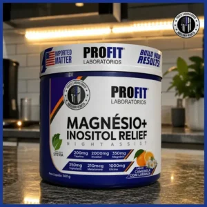 Magnésio + Inositol Relief Pote 300g - Profit Sabor Camomila Com Laranja - Imagem 3