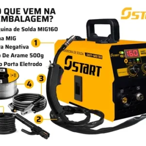Kit Máquina De Solda Multiprocesso Mig 160a 3 Em 1 Tig Lift - Imagem 4