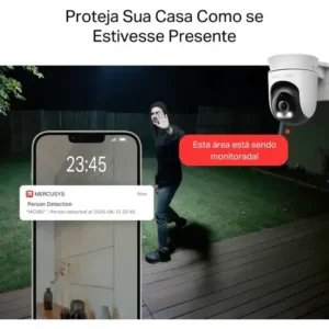 Mercusys MC510 Câmera Segurança Wifi 2K 360° Externo por TP-Link - Imagem 6