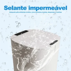 Lixeira Inteligente 16l Sensor Automático Tampa Touch Casa - Imagem 9