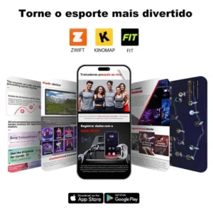 Bicicleta Ergométrica Spinning Rmira Conexão Bluetooth 12kg 150kg - Imagem 3