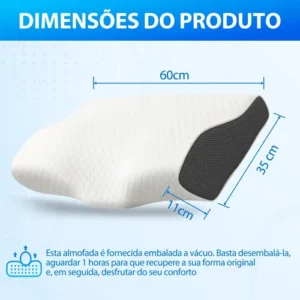 Travesseiro Cervical Ortopédico Espuma Viscoelástica - Imagem 9