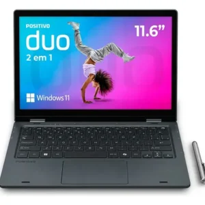 Notebook 2 em 1 Positivo Duo C8128E Intel Celeron N4500 Windows 11 Home 8GB RAM 128GB eMMC 11” LED HD IPS – Cinza - Imagem 3