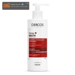 Shampoo Antiqueda Estimulante com Aminexil, Dercos Energy+ Vichy, 400g - Imagem 1