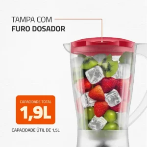 Liquidificador Easy Power Mondial 550W - L-550-R - Imagem 5