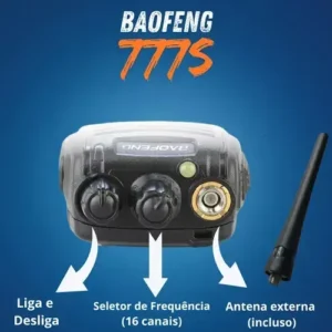 Kit Par 2 Radio Baofeng 777s Walk Talk Comunicador 16 Canais - Imagem 7