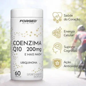 Coenzima Q10 200mg Pura Alta Concentração 60 Cápsulas - Forged Nutrition - Imagem 3