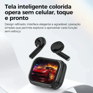 Fone De Ouvido Sem Fio Eletro Mex 90 Pro Bluetooth 6.0 - 30h De Reprodução Resistência, Tela Colorida Inteligente Cancelamento De Ruído Preto - Imagem 4