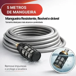 Lava Jato Portátil Alta Pressao Lavadora 2 Baterias + Maleta Preto Recarregavel Elétrica Lavar Carro Profissional Potência Turbo Limpeza Compacta Potente Regulável Lavagem Automotivo - Imagem 7