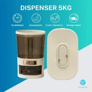 Dispenser De Alimentos 5kg Organizador De Grãos Arroz Cereais Temperos Porta Cereal De Cozinha Com Copo Medidor Pote Plastico Grande Para Armazenamento De Alimentos Pote Organizador Cozinha - Imagem 11