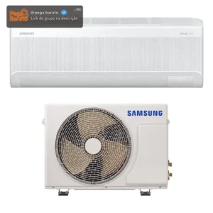 Ar-condicionado Split Samsung Inverter Windfree Ai 12.000 Btus Frio Sem Vento Ar12dyfaawknaz - Imagem 1