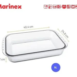 Travessa Assadeira Lasanheira Retangular Vidro Marinex 5l - Imagem 6
