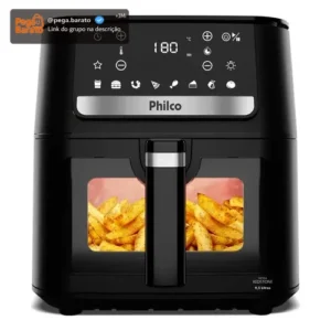 Air Fryer Philco 9,5L Visor Glass Redstone 1800W PAF95A - Imagem 1