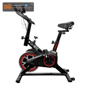 Liftness Bicicleta Ergométrica Liftness Spinning X11 Cor Preto/vermelho - Imagem 1