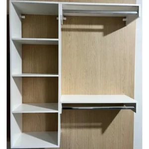 Closet Arara Aberto Com Cabideiro Suspenso De Parede Branco - Imagem 7