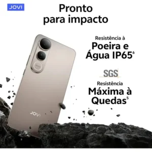 Smartphone JOVI V50 Lite 5G 256GB 8GB RAM Câmera 50MP AMOLED 6.77" 6500mAh 90W Android 15 - Preto Eclipse - Imagem 7