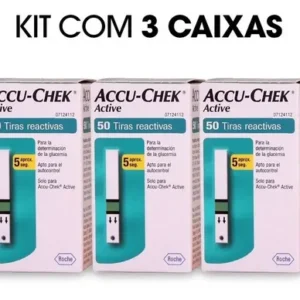 Kit 03 Caixas Tiras Reagentes Accuchek Active C/50 Unidades - Imagem 3