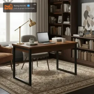 Mesa Home Office Escrivaninha Industrial Quarto Notebook - Imagem 1