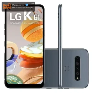 Smartphone K61 Tela 6,53'' 128gb 4gb Ram Titânio LG Cor Cinza-escuro - Excelente (Recondicionado) - Imagem 1