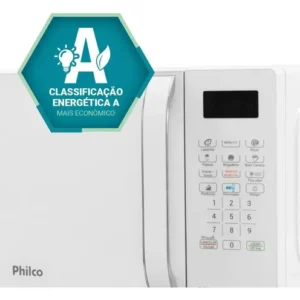 Micro-ondas Philco 20L Branco Pintura Limpa Fácil PMO23B - Imagem 6
