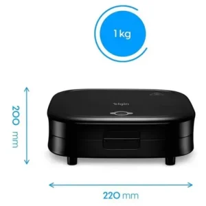 Sanduicheira Duo Time 800w Antiaderente Preta Elgin Preto - Imagem 3