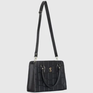 Bolsa Feminina Transversal e Alça De Mão E Selten Cor Preto - Imagem 3