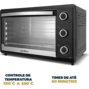 Forno Elétrico Britânia 44L Preto Dupla Resistência 1500W BFE44P 127V - Imagem 5