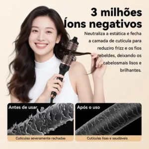Modelador De Cachos Pente Dear Quente Íons Negativosportátil - Imagem 4