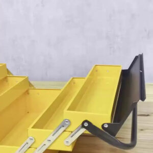 Caixa De Ferramentas Sanfonada Com 5 Gavetas Preto/laranja De Metal 20cm X 42cm X 29cm Ttb500 The Black Tools - Imagem 2