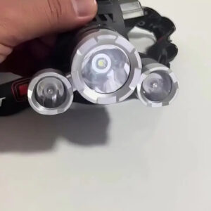 Lanterna Farol De Cabeça Bike Camping Recarregável 3 Led - Imagem 2