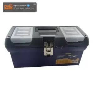 Caixa P/ Ferramentas 16'' Trava Metálica Irwin Iwst16013-la Cor Azul/Cinza - Imagem 1