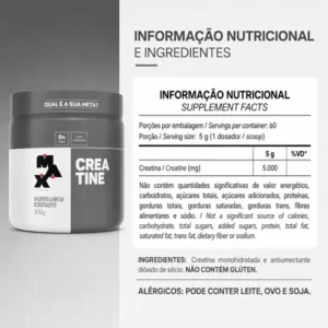 Creatina 300g Monohidratada Max Titanium - Imagem 8