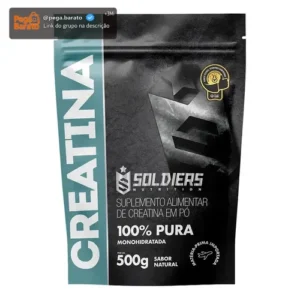 Creatina 500g Suplemento Monohidratada em pó 100% Pura - Soldiers Nutrition - Imagem 1