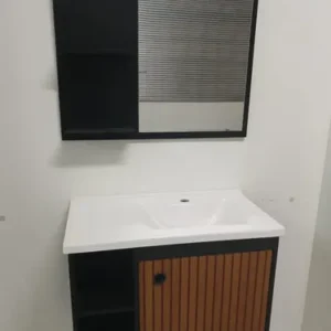 Conjunto Armário Gabinete Cuba Espelheira Para Banheiro - Imagem 10