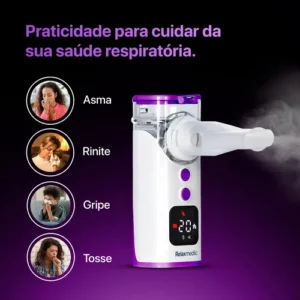 Inalador Nebulizador Aero Tech Portátil Tec. Mesh Relaxmedic - Imagem 7