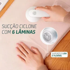 Papa Bolinha Elétrico Sem Fio Removedor De Fiapos Tira Pelos De Roupas Com Facilidade Recarregável Marca Ecomixshop - Imagem 7