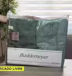 Jogo de Toalhas Buddemeyer Atena Fio Penteado Banho Verde/Verde Claro 4 peças - Imagem 2