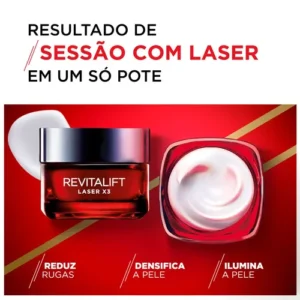 Creme Facial Anti-idade, com PRO-XYLANE e Ácido Hialurônico, Corrige Rugas e Flacidez, Revitalift Laser X3 L'Oréal Paris 50ml - Imagem 5