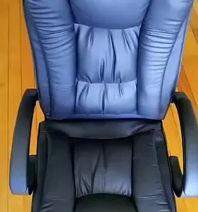 Cadeira Escritório Presidente Massageador Couro H Homall Preto Couro Este apoio de pés é ajustável e giratório, perfeito para uso no estudo ou no escritório. A capacidade de carga é de 120kg - Imagem 2