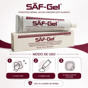 Convatec Saf Gel Pomada Hidrogel P/ Escaras Queimadura - Imagem 5