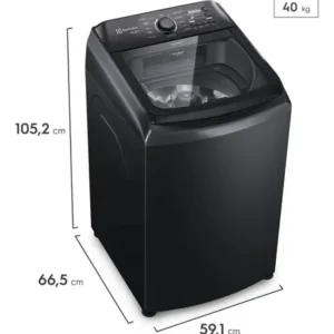 Máquina De Lavar Electrolux 14,5kg Cesto Inox Lep15 Preto - Imagem 3