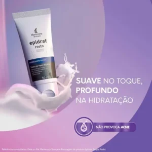 Hidratante Facial Epidrat Acqua 50ml Mantecorp Skincare Todo Tipo De Pele Dia/noite - Imagem 3