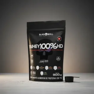 Suplemento en pó Black Skull Whey Protein Massa Muscular Proteína de Whey 100% HD sabor chocolate x 900g - Imagem 3